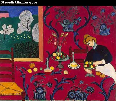 Henri Matisse The Dessert: Harmony in Red